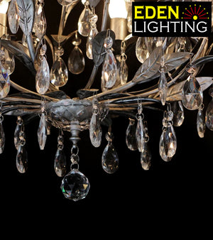9087-6P Silver Adonis chandelier