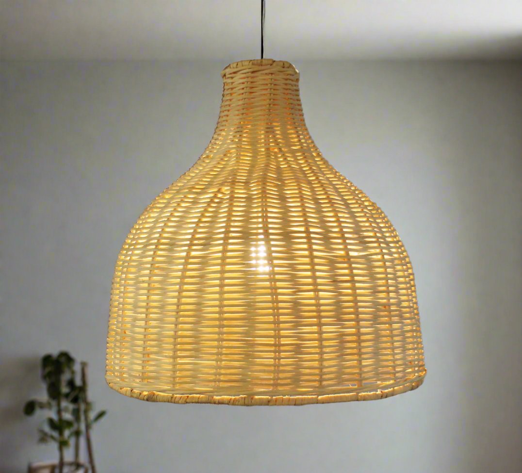 Natural Rattan Pendant light shade  9097-350mm-na