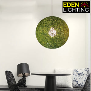 9157-400 Green Bloom lamp shade with pendant