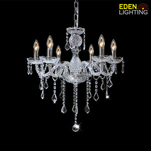 9196-6L Clear Marquis chandelier