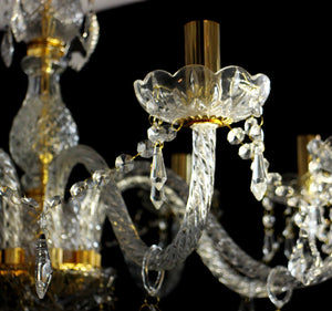 9196-6P gold Marquis chandelier