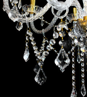 9196-6P gold Marquis chandelier