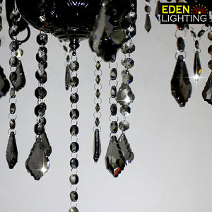 9196-12P-Z  Black Marquis chandelier