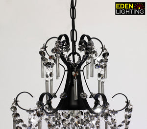 9220 Black Malia chandelier