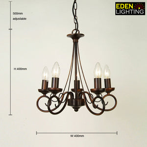 9333-5L Brown Ogen chandelier