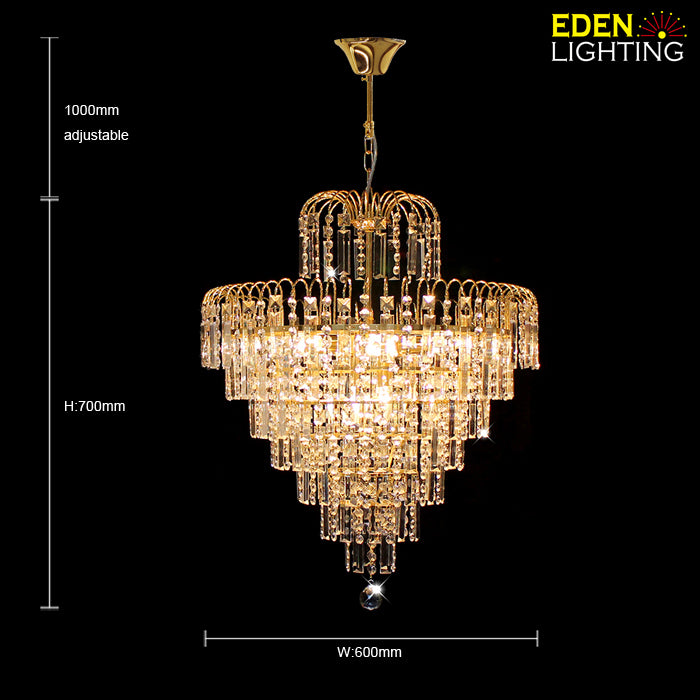 Crystal chandelier hanging in a room nz