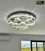 contemporary crystal ring light for modern home nz
