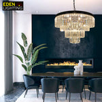 contemporary crystal ring light for modern home nz