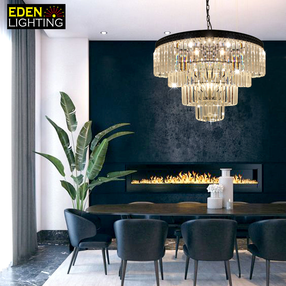 contemporary crystal ring light for modern home nz