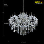 staircase crystal chandelier measurements NZ