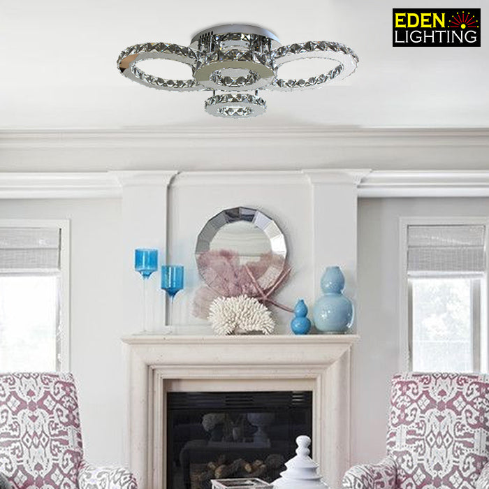 crystal ring chandelier for high ceiling nz