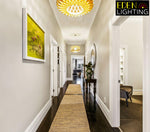 japanese style wooden pendant light for zen room nz