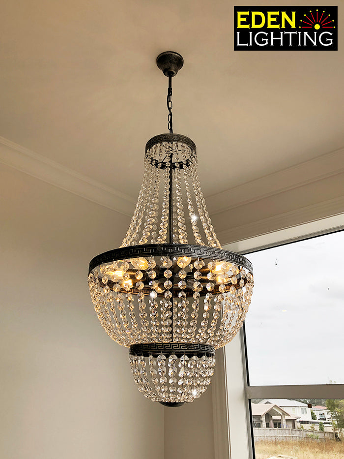 large crystal chandelier for high ceiling living room nz