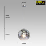 medium size glass island pendant for modern kitchen nz