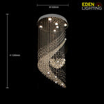 medium size stair chandelier for open-plan staircase nz