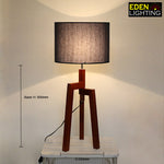 natural wood table lamp for rustic interiors size auckland
