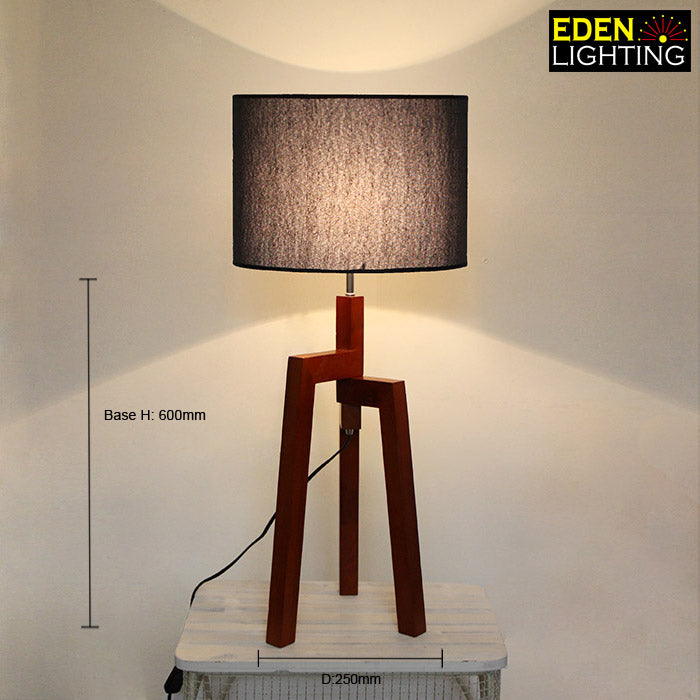 natural wood table lamp for rustic interiors size auckland
