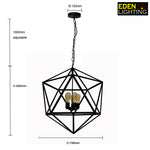 oversized timber iron pendant light for open-plan lounge nz