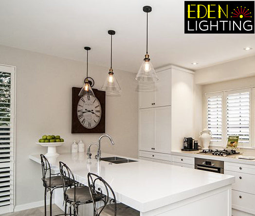 Industry pendant light for kitchen island - eden lighting Auckland