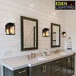 waterproof wall light in modern bathroom - eden lighting NZ