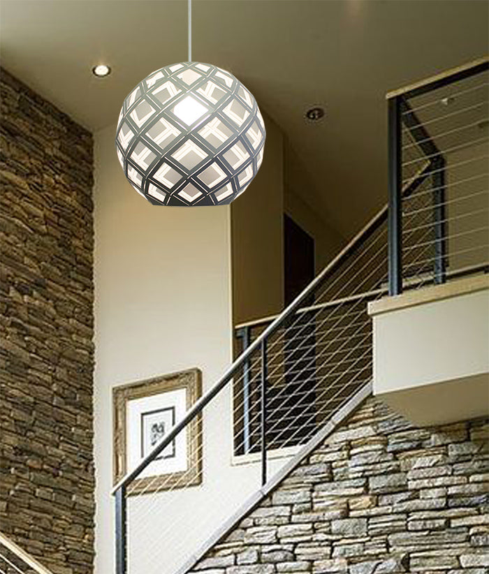 white pendant light for stairway design modern lighting shop Auckland 