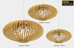 3 size wooden pendant light nz